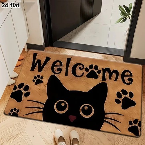 Cute cats cartoon doormat four - cats,