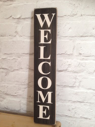 Welcome sign shop wooden - welcome,
