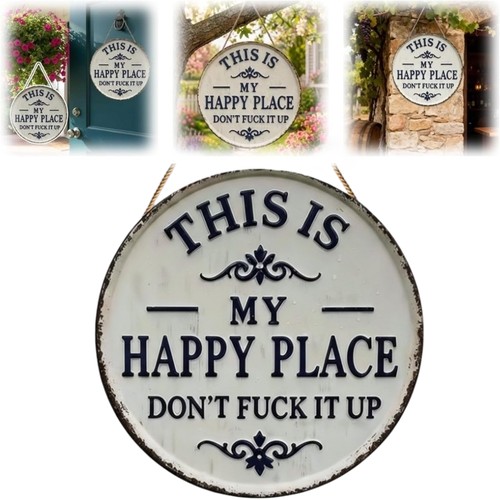 Funny garden metal sign - garden,