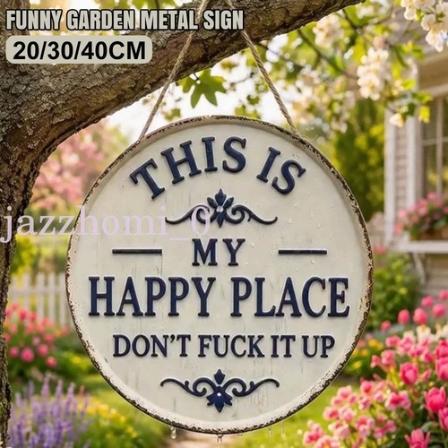 Garden funny metal sign this - metal,