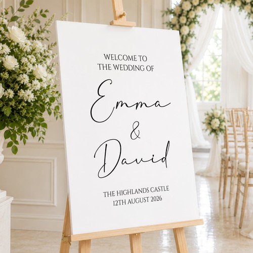 Personalised wedding welcome - wedding,