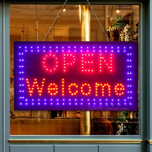Large bright flashing led open - bright,