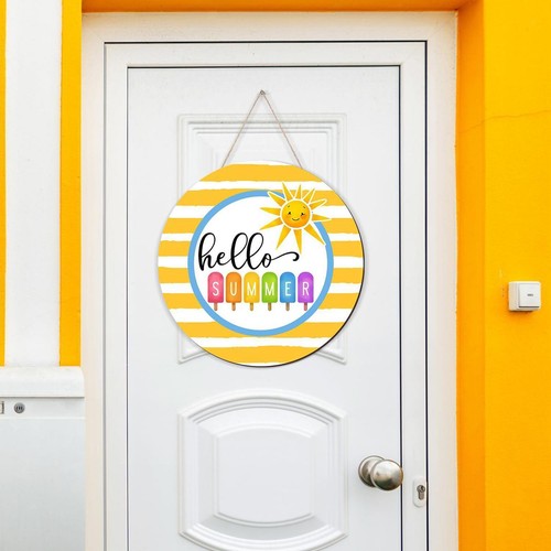 Summer wooden sign wall - sign,