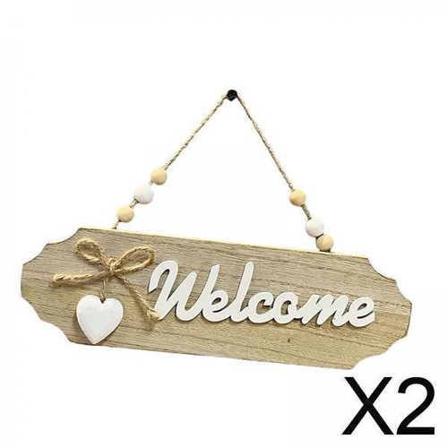 Wooden hanging door sign - wooden,