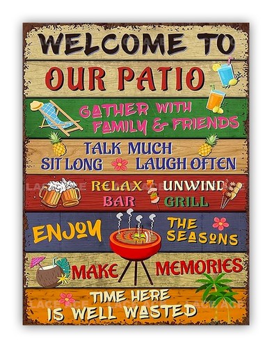 Welcome our patio metal - our,