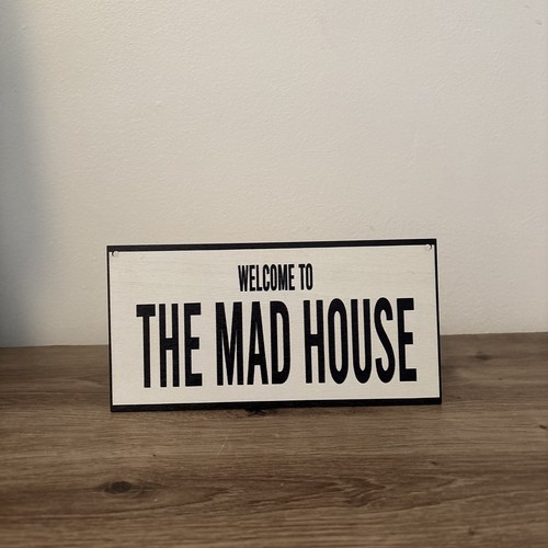 Funny wooden welcome sign - funny,