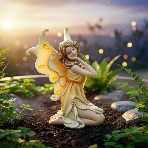 Garden fairy statue - fairy,