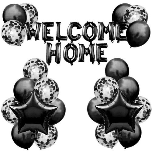 Welcome home letters foil - home,