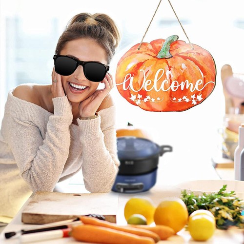 Fall halloween pumpkin welcome - halloween,