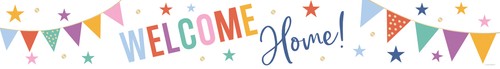 Welcome home banner - home, party