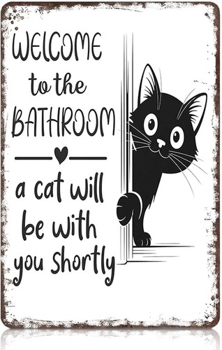 Vintage black white cat - vintage, &