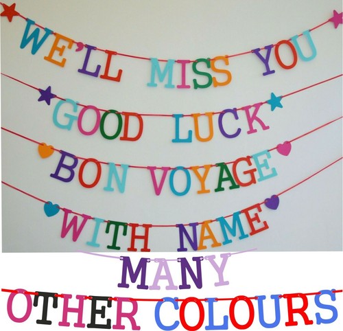Miss you banner bunting - we'll,