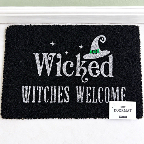 Wicked witches welcome coir - witches,