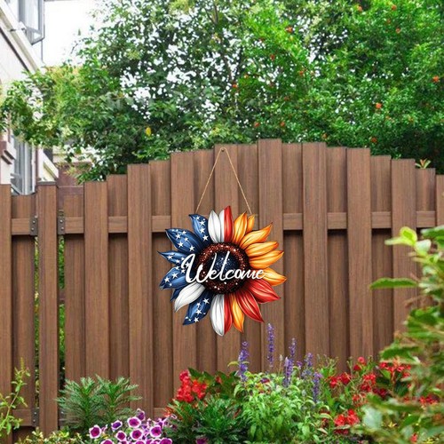Sunflower welcome door - welcome, hanger