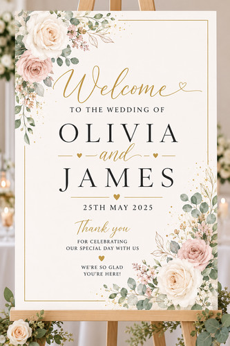 Wedding welcome personalised - welcome,