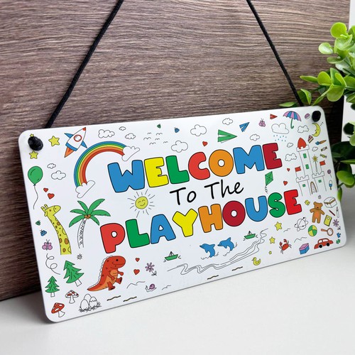 Playhouse welcome sign - sign, for
