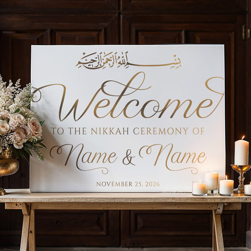 Nikkah wedding welcome - nikkah,