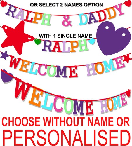 Personalised welcome home - personalised,