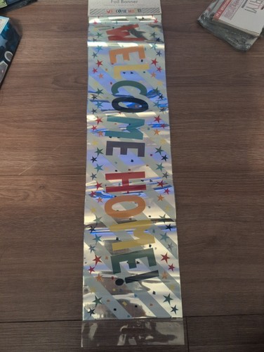 Welcome home banners foil - 2.7m,