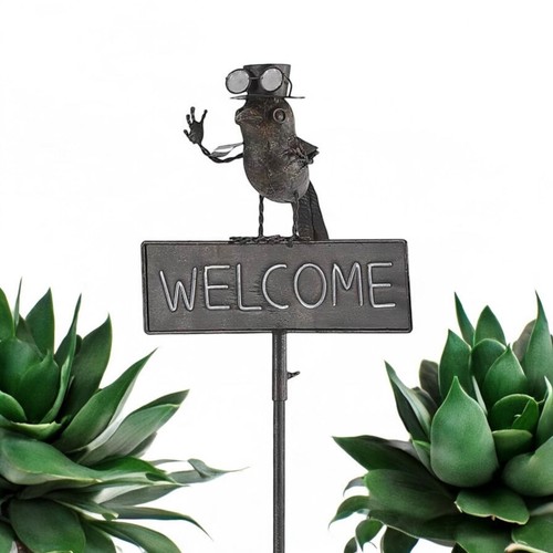 Msl welcome bird metal garden - welcome,