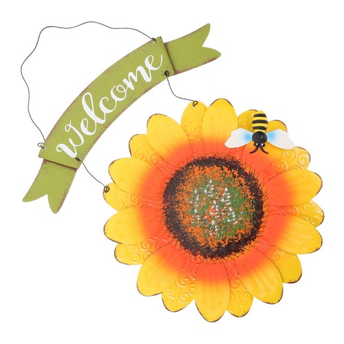 Reusable metal sunflower - metal,