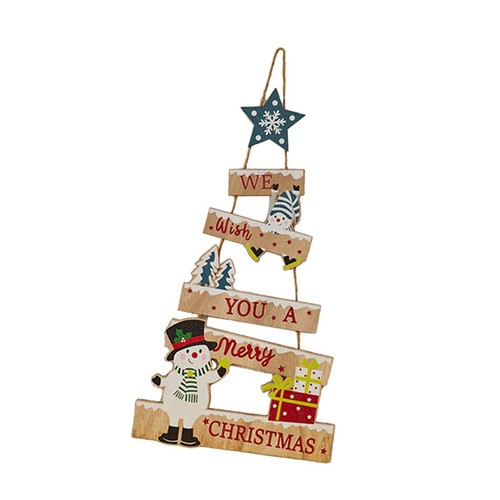 Christmas wooden hanging sign - christmas,