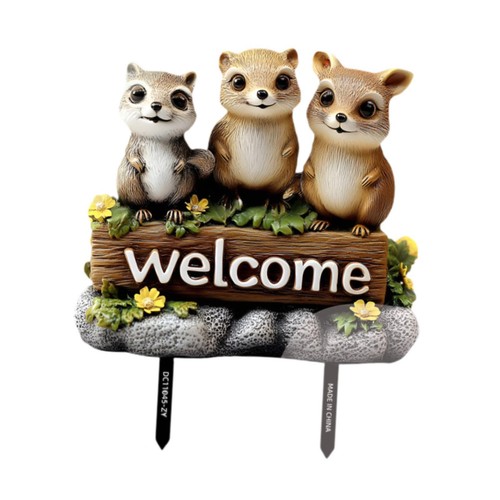 Welcome squirrel yard - welcome, sign