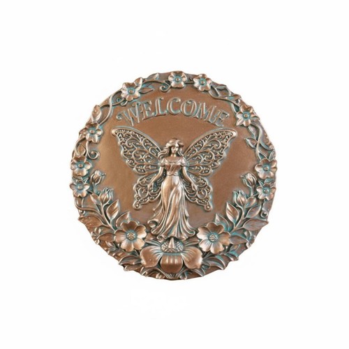 Bronze welcome sign resin - bronze,
